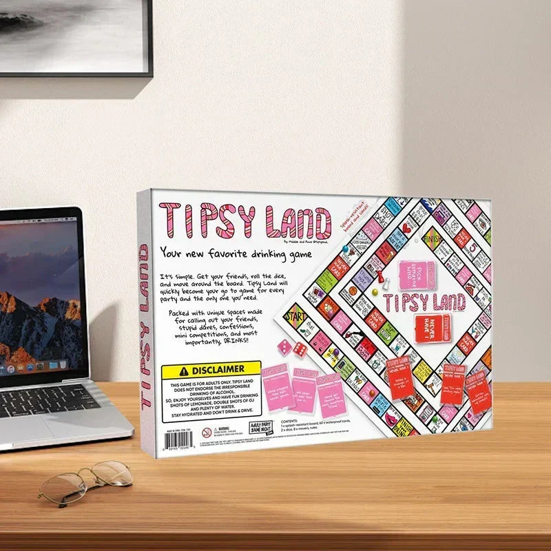 🔥 Last Day Sale 50% Off ⏰ Party Board Game - Fun Drinking Game for Friends 🍷
