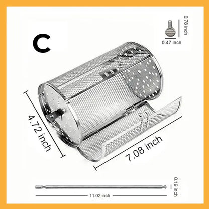 🔥HOT SALE 50% OFF 💖Stainless Steel Rotating Grill